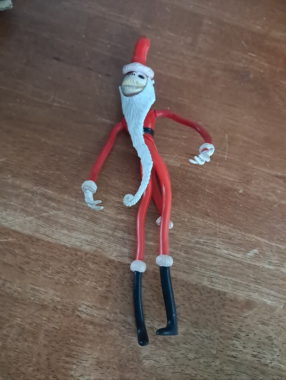 Vintage 1993 Nightmare Before Christmas Santa Jack Bendable Figure